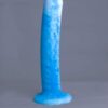 Arc'o – gode en silicone – vue arrière – couleur bleu et blanc marbré