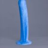 Arc'o – gode en silicone – vue de face – couleur bleu et blanc marbré