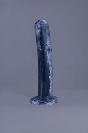 Arc'o – gode en silicone – vue de face – couleur noir et blanc marbré