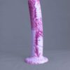 Arc'o – gode en silicone – vue arrière – couleur rose et blanc marbré