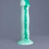 Strat'o – gode en silicone – vue arrière – couleur vert et blanc marbré