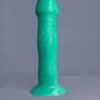 Strat'o – gode en silicone – vue de face – couleur vert et blanc marbré