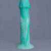Strat'o – gode en silicone – vue arrière – couleur vert et blanc marbré