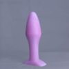 Bold'o – plug en silicone – vue arrière – couleur rose et blanc marbré