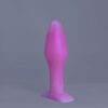 Bold'o – plug en silicone – vue arrière – couleur rose et blanc marbré