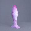 Bold'o – plug en silicone – vue arrière – couleur rose et blanc marbré