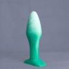 Bold'o – plug en silicone – vue arrière – couleur vert et blanc marbré