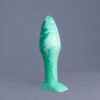 Bold'o – plug en silicone – vue arrière – couleur vert et blanc marbré