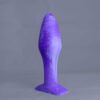Bold'o – plug en silicone – vue arrière – couleur violet et blanc marbré