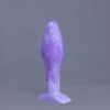 Bold'o – plug en silicone – vue de face – couleur violet et blanc marbré