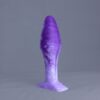 Bold'o – plug en silicone – vue arrière – couleur violet et blanc marbré