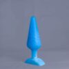 Pic'o – plug en silicone – vue de face – couleur bleu et blanc marbré