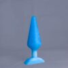 Pic'o – plug en silicone – vue arrière – couleur bleu et blanc marbré