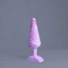 Pic'o – plug en silicone – vue arrière – couleur rose et blanc marbré
