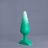 Pic'o – plug en silicone – vue arrière – couleur vert et blanc marbré