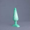Pic'o – plug en silicone – vue arrière – couleur vert et blanc marbré