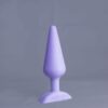 Pic'o – plug en silicone – vue de face – couleur violet et blanc marbré