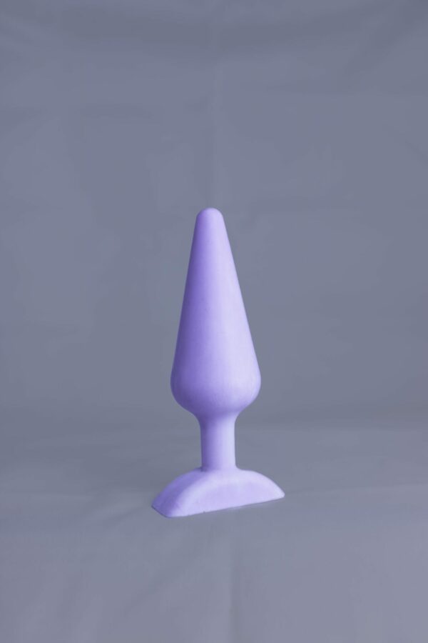 Pic'o – plug en silicone – vue de face – couleur violet et blanc marbré