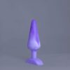 Pic'o – plug en silicone – vue de face – couleur violet et blanc marbré