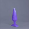 Pic'o – plug en silicone – vue de face – couleur violet et blanc marbré