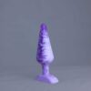 Pic'o – plug en silicone – vue arrière – couleur violet et blanc marbré