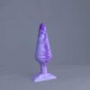 Pic'o – plug en silicone – vue de face – couleur violet et blanc marbré